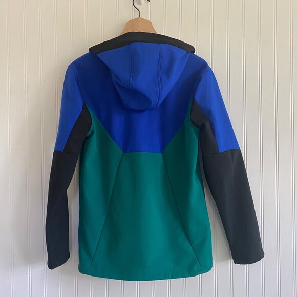 Champion Womens Jacket Size XL Colorblock Full Zip Hooded Coat Pockets Colorful - Picture 5 of 9